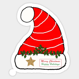 Santa Hat Sticker